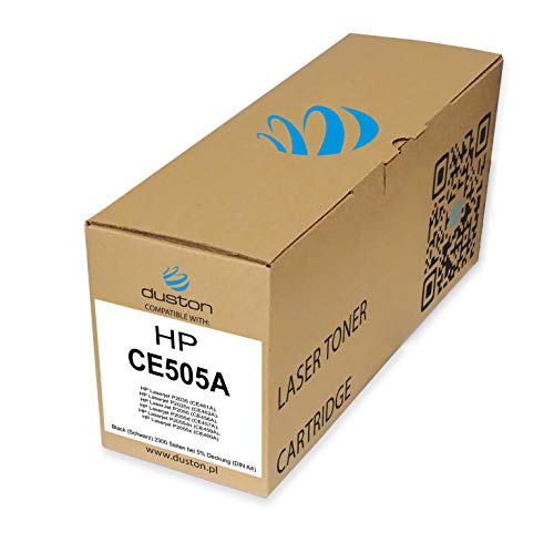 duston CE505A, 05A Negro Toner kompatibel mit HP Laserjet P2030 2035 2035n 2050 2055d 2055dn 2055x