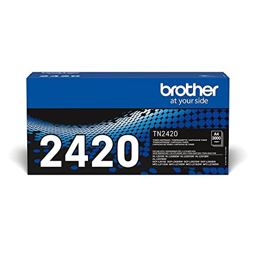 Brother TN2420 Tóner negro de larga duración para las impresoras: HLL2310D, HLL2350DW, HLL2370DN, HLL2375DW, DCPL2510D, DCPL2530DW, DCPL2550DN, MFCL2710DW, MFCL2730DW, MFCL2750DW